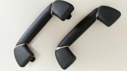画像1: 【レクサス純正】　革巻きアシストグリップ (ステッチ+金属調加飾付)　★ヴェルファイア 40系★