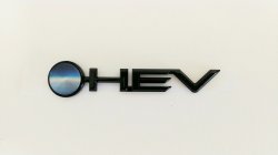 画像1: 【トヨタ純正】　ブラックエンブレム ［HEV］　★ハリアー AXUH80・AXUH85★