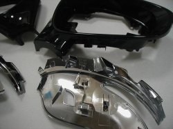 画像3: 【レクサス純正】　ドアミラー枠(艶有りブラック&下部メッキ)　★CT200h・IS30系前期/中期・RC10系前期・GS10系★