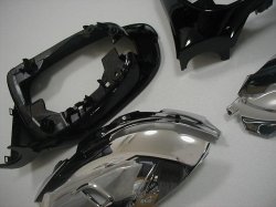 画像2: 【レクサス純正】　ドアミラー枠(艶有りブラック&下部メッキ)　★CT200h・IS30系前期/中期・RC10系前期・GS10系★