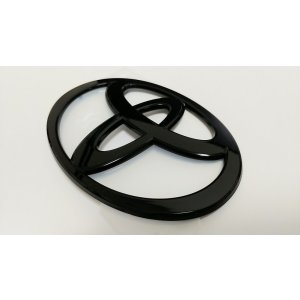 画像: 【トヨタ純正】　ブラックエンブレム ［Tマーク・130mm×90mm］
