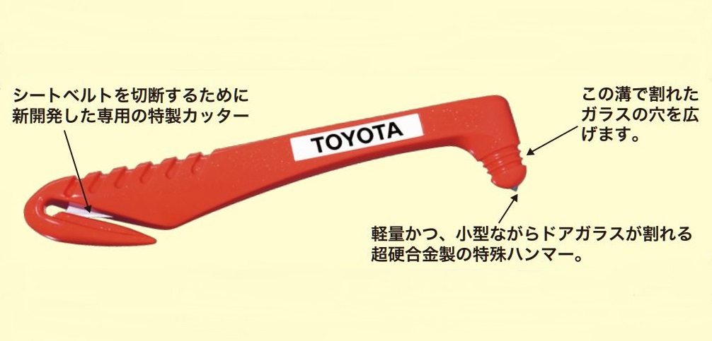 画像3: 【トヨタ純正】　レスキューマンIII (ハンマー＆カッター・緊急脱出用具) TOYOTA