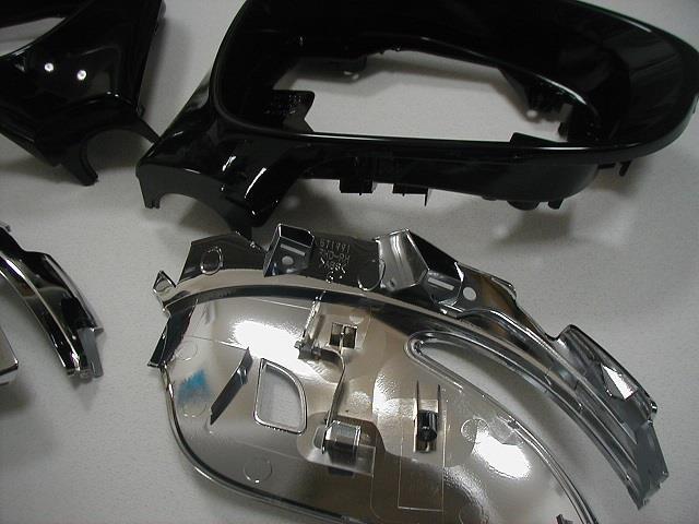 画像3: 【レクサス純正】　ドアミラー枠(艶有りブラック&下部メッキ)　★CT200h・IS30系前期/中期・RC10系前期・GS10系★